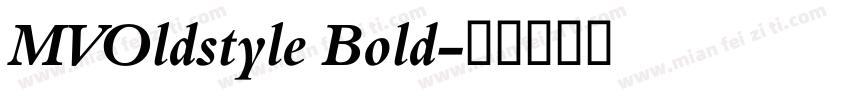 MVOldstyle Bold字体转换